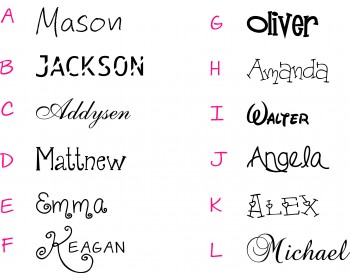 Customized Name For Nursery, Children & Home